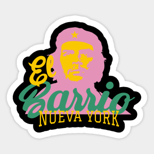 New York El Barrio  -  Spanish Harlem  - El Barrio  NYC Che Guevara Sticker